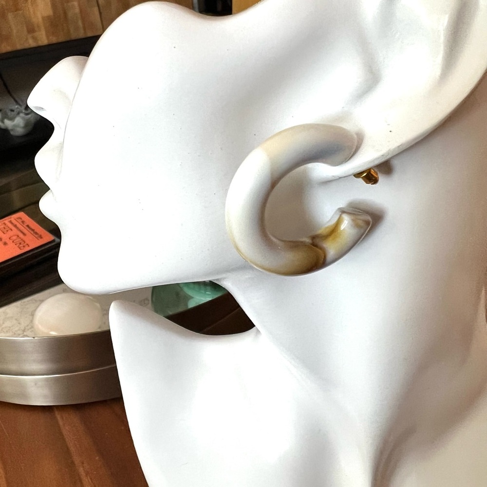 Acrylic Thick Hoop Earrings